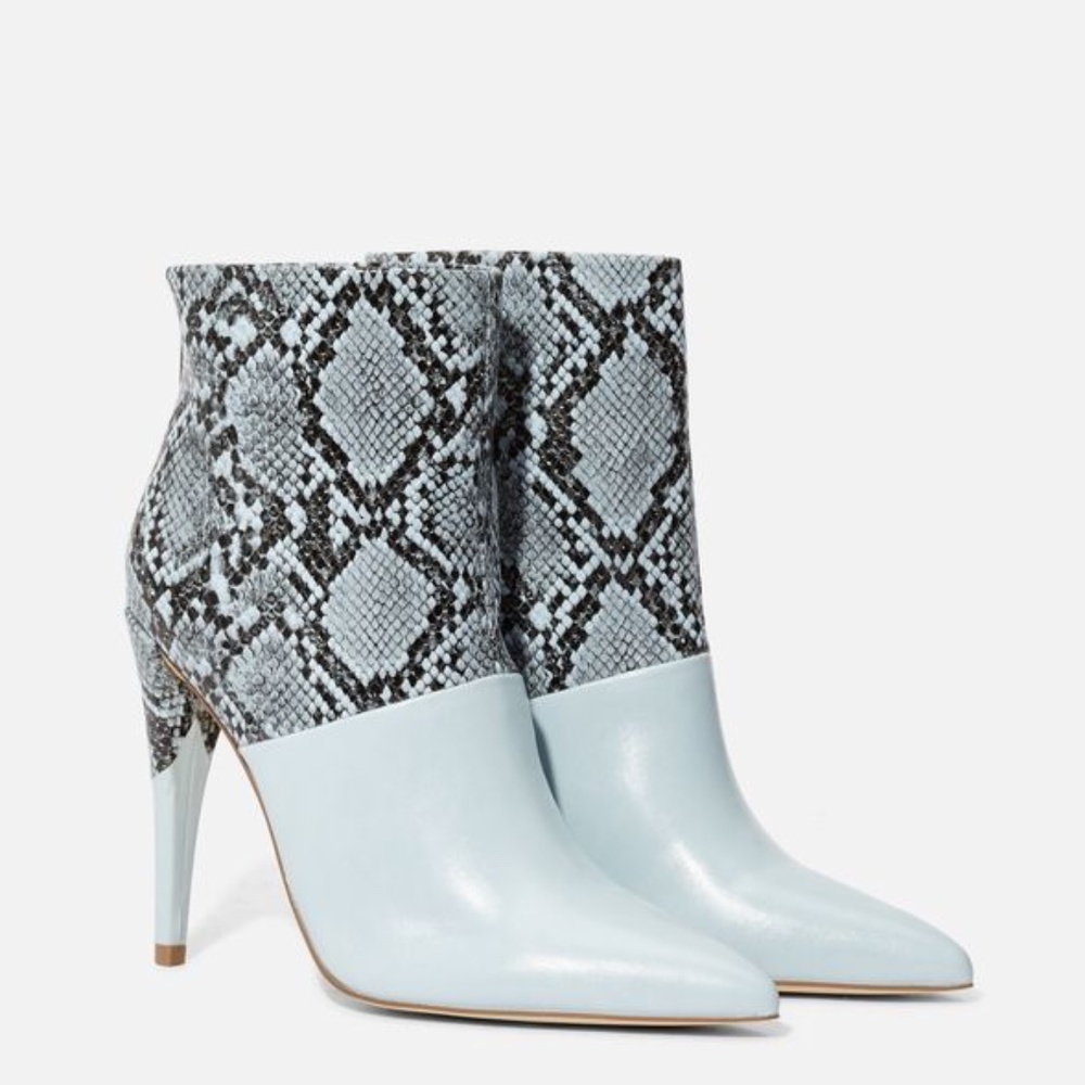 Light Blue Stiletto Bootie